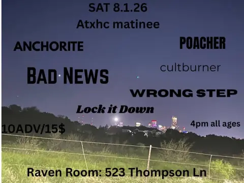 Austin Hardcore Matinee at the Raven Room